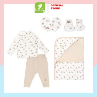 Lullaby - combo sơ sinh 3 món bộ sơ sinh/bao tay chân/chăn ủ nh35-6