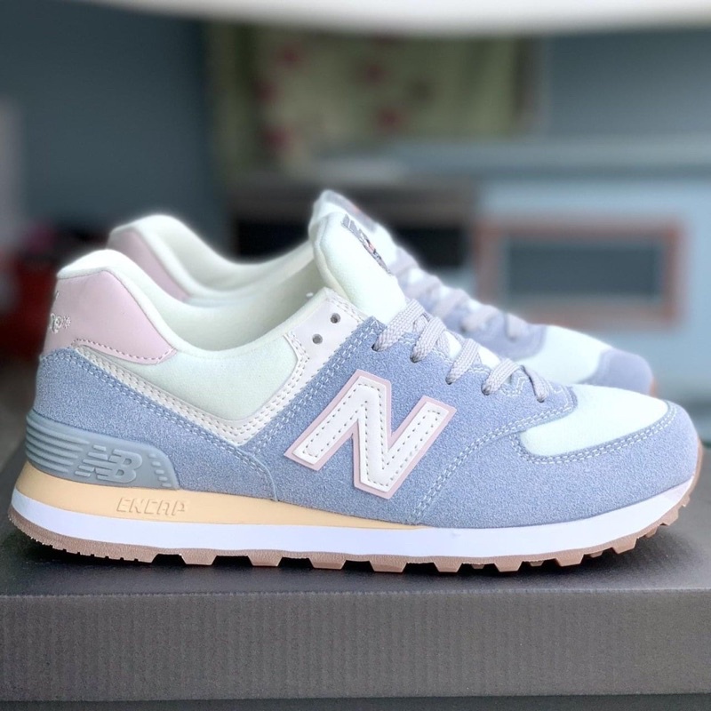 🌻MINTSTORE🌻 Giày thể thao sneaker N.B xanh pastel gót hồng