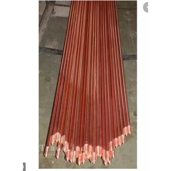 Cọc tiếp địa mạ đồng LOẠI TỐT phi 16 dài 2.4m