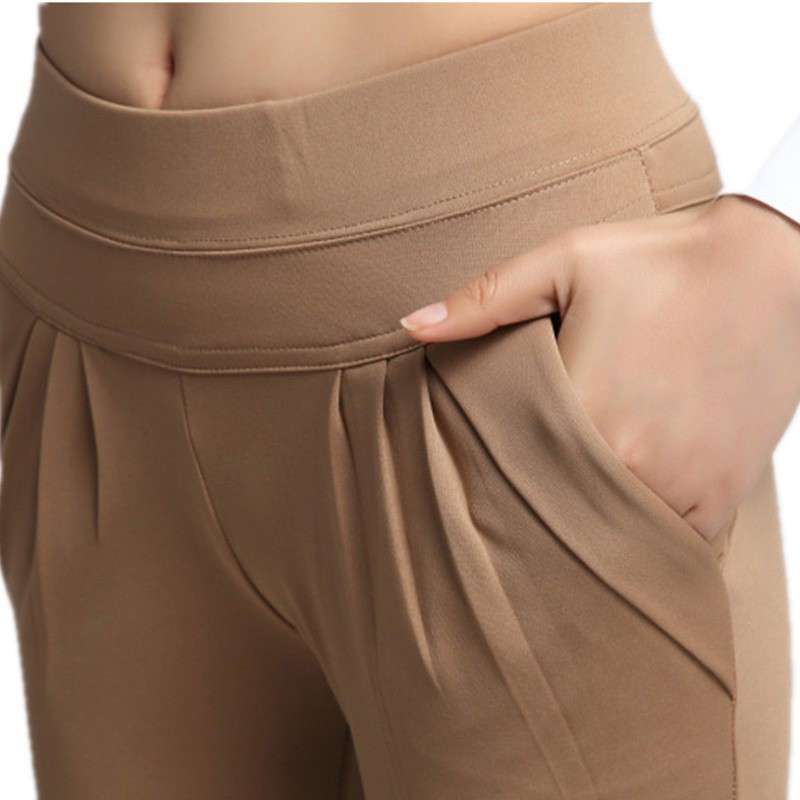 Quần khaki dài lưng cao dáng ôm cho nữ | BigBuy360 - bigbuy360.vn