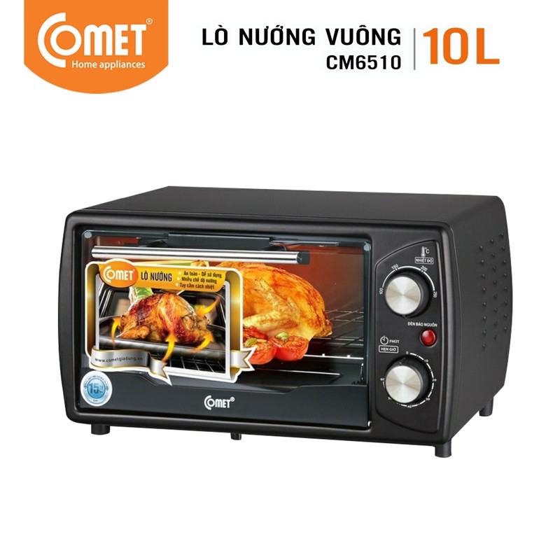 [Mã ELHADEV giảm 4% đơn 300K] Lò nướng điện Comet CM6510 10L