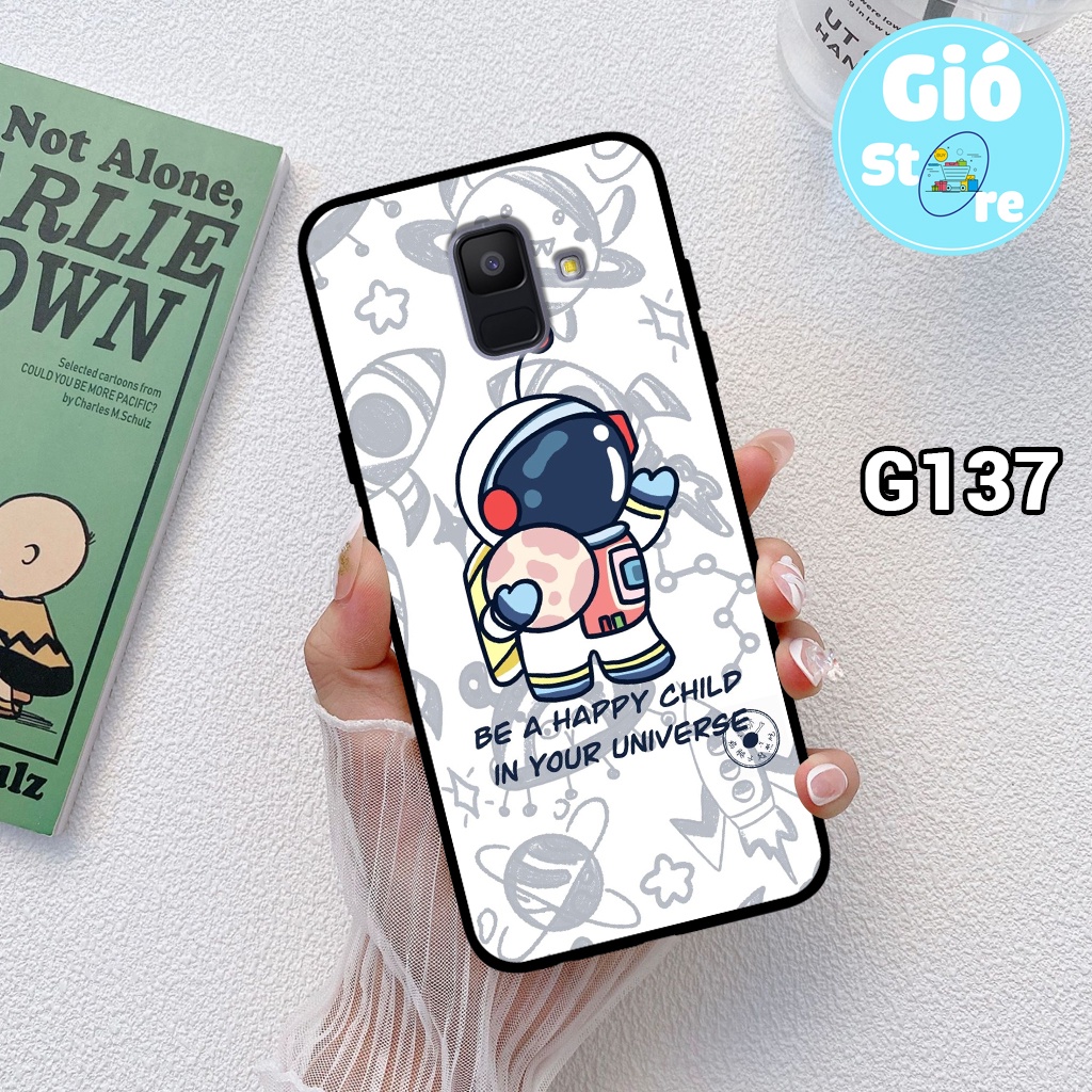 Ốp lưng SAMSUNG A6/A6+/A8/A8+/J6/J6+ -Ốp điện thoại SAMSUNG in hình phi hành gia đáng yêu,vũ trụ,lưng nhựa cứng viền dẻo