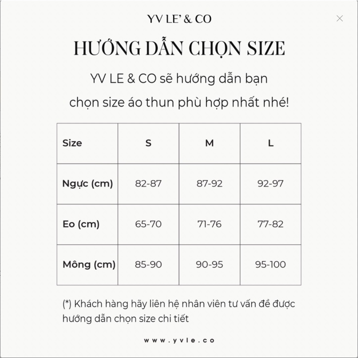 Áo thun Trắng YVLE_CO đủ size