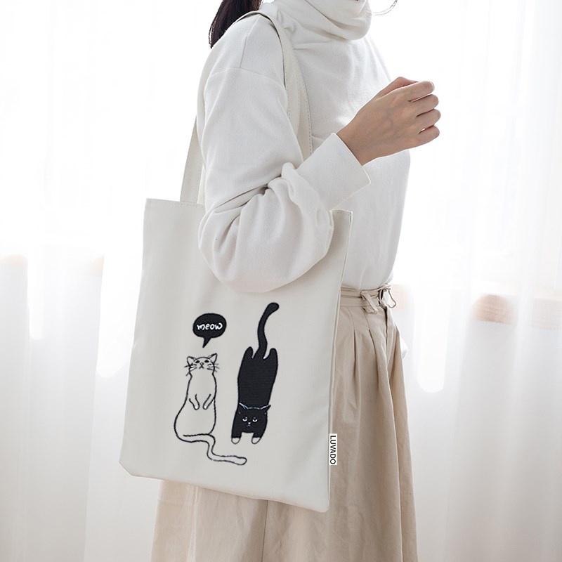 Túi tote bag đẹp vải bố trơn mềm đẹp giá rẻ LUKAMO TX774