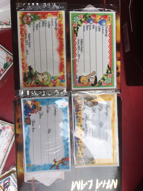 NHÃN VỞ HỌC SINH