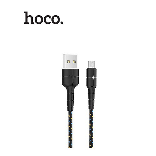Cáp sạc nhanh báo đèn Hoco X14 Pro chân Micro dòng điện tối đa lên đến 3A dài 2M