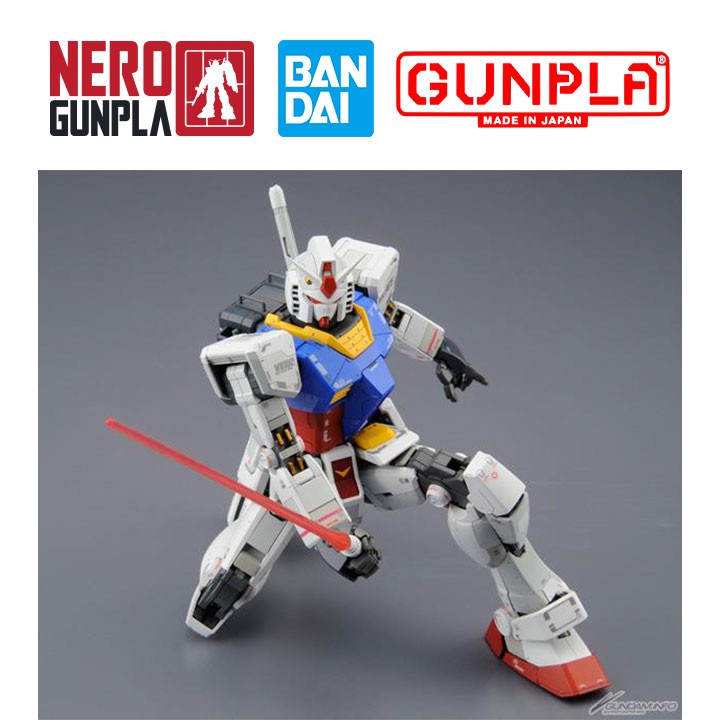Mô Hình Lắp Ráp Bandai Gunpla MG 1/100 RX-78-2 Gundam Ver.3.0