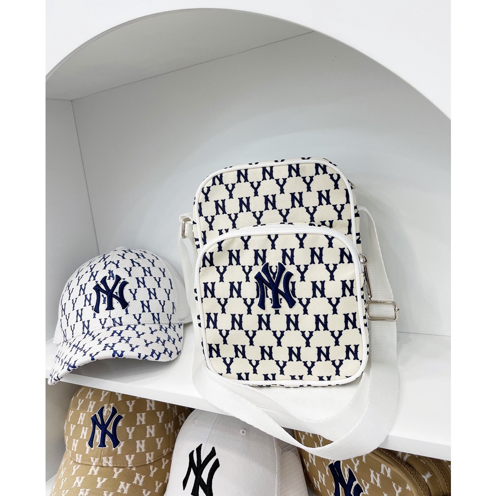 Túi đeo chéo minibag NY MLB Monogram Rainbow XUẤT DƯ FULL TEM TAG