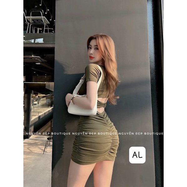 Váy body đan lưng