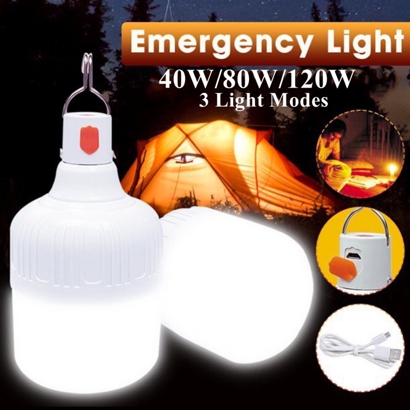 Đèn LED Licer di động 3 chế độ dùng khẩn cấp ngoài trời có sạc USB không thấm nước thích hợp cho quầy hàng chợ đêm