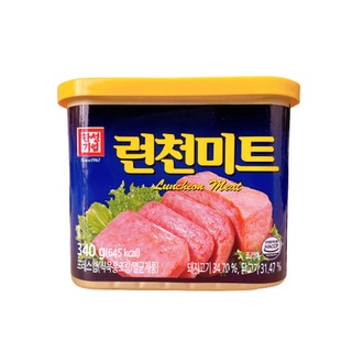 Thịt hộp hàn quốc 340g - hansung date 2024