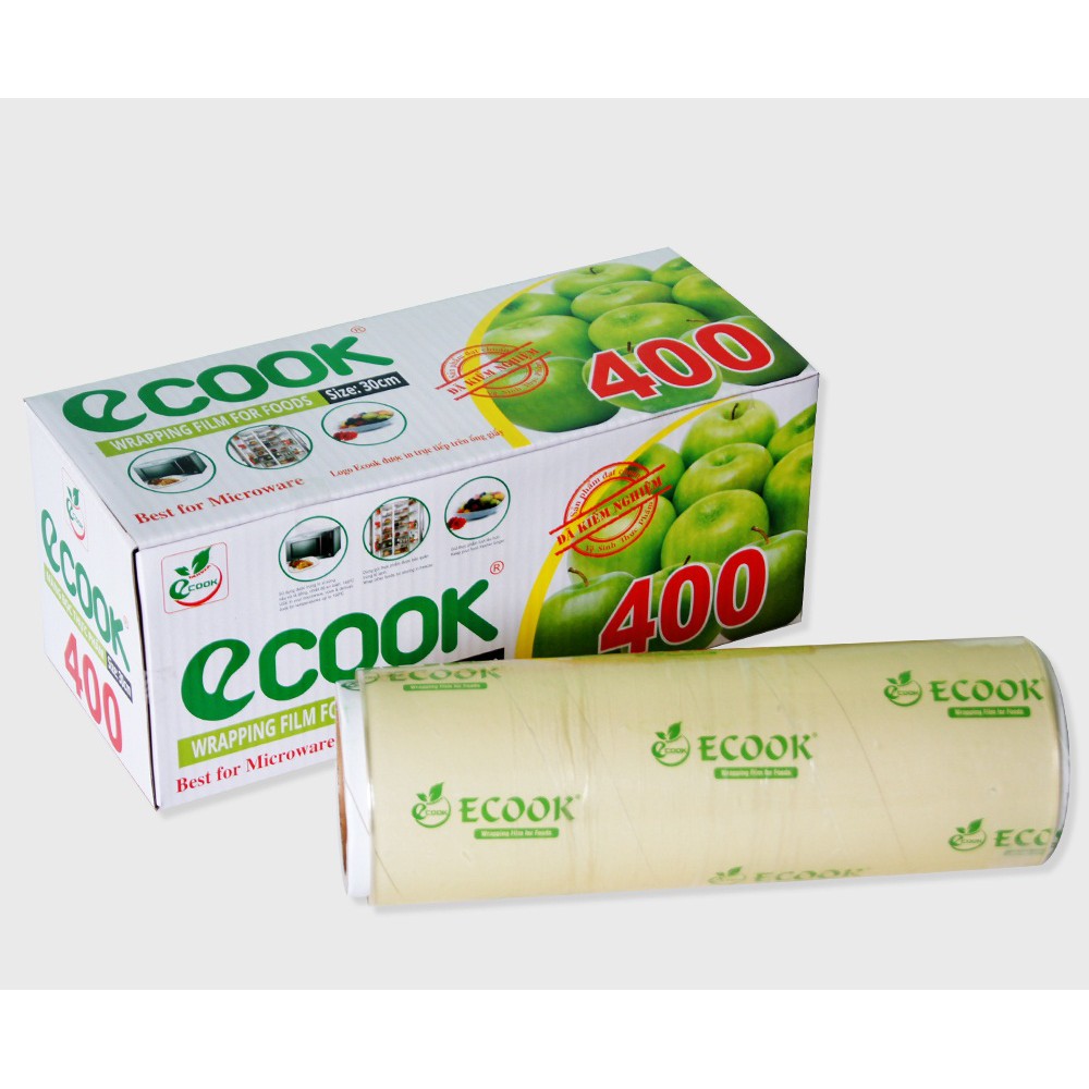 Màng Bọc Thực Phẩm Ecook E400 - Giữ Thực Phẩm Tươi Lâu