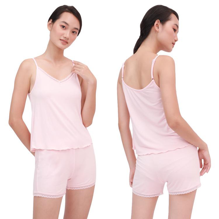 Đồ Bộ Mặc Nhà Nữ Hai Dây Modal Active Miley Lingerie- Màu Hồng DBD1212