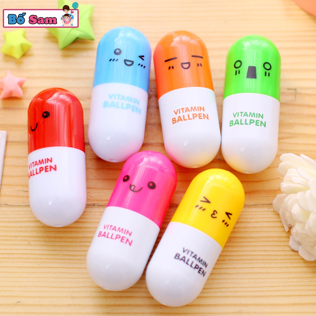 Bút viết hình viên thuốc, bút thuốc đáng yêu cute Shop Bố Sam