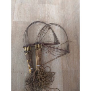 1 bộ giò đá 20 chân đồng thau bẫy gà rừng màu cỏ khô tàng hình