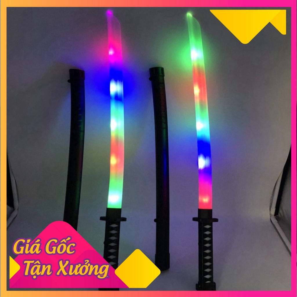 Kiếm katana chiếu sáng - công cụ giải trí kiếm Nhật kata nhựa có đèn và tiếng động Temo Toys