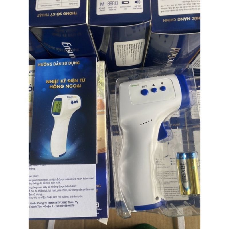 Nhiệt kế điện tử hồng ngoại Hkm Ensure mẫu mới