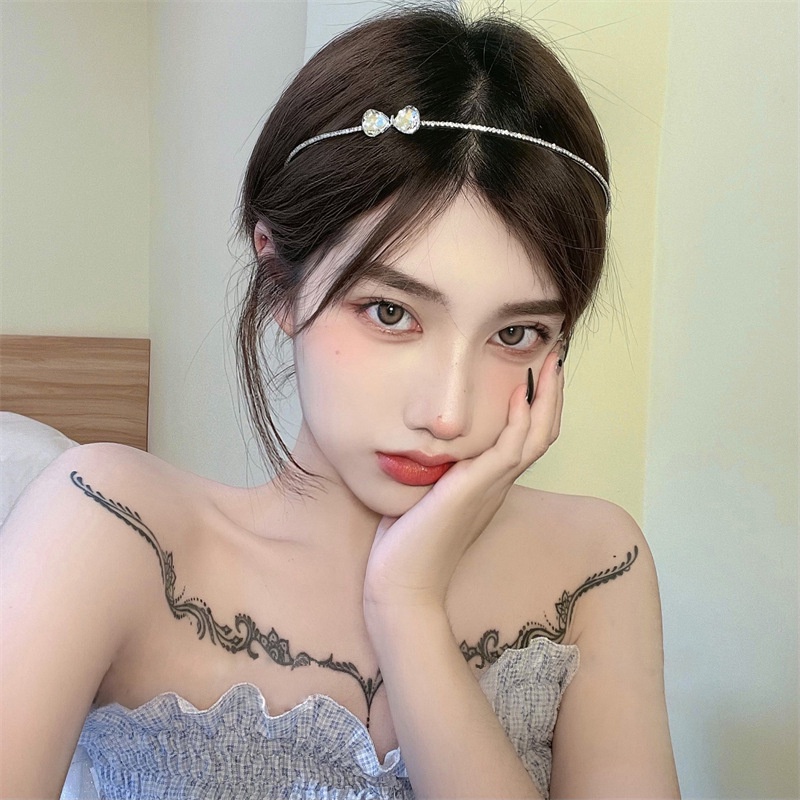 Băng Đô Cài Tóc Đính Đá Zircon Đơn Giản Phong Cách Mùa Hè Kiểu Mới Thời Trang Mùa Hè