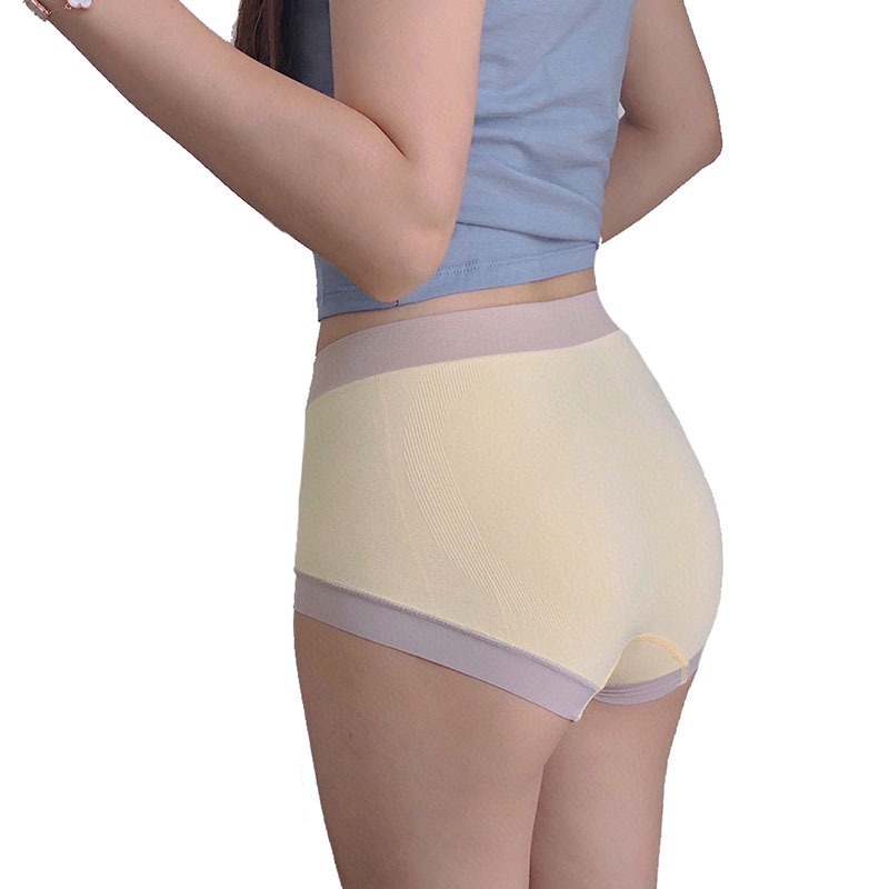 Quần Lót nữ Lụa Ôm Hông Không Đường May Kháng Khuẩn Thoáng Khí Đính Nơ Dễ Thương Thoải Mái Cho Nữ