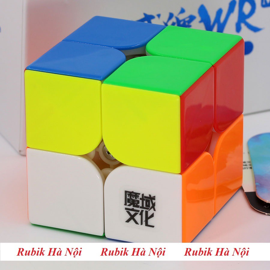 Rubik 2x2 Moyu Weipo WR Đen/Stickerless/Có Nam Châm