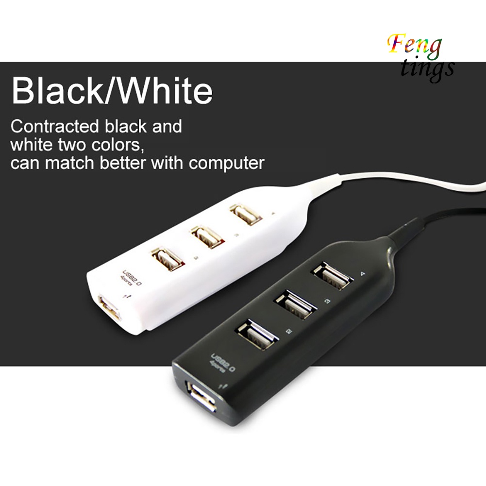 Bộ chia Hub 4 cổng USB 2.0 siêu tốc 480mbps cho PC laptop