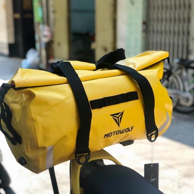 Túi Trống Phản Quang Chống Nước Thể Thao Du Lịch Dã Ngoại MOTOWOLF Size 40L - 60L Gắn Xe Máy Phệ Phụ Kiện Du Lịch