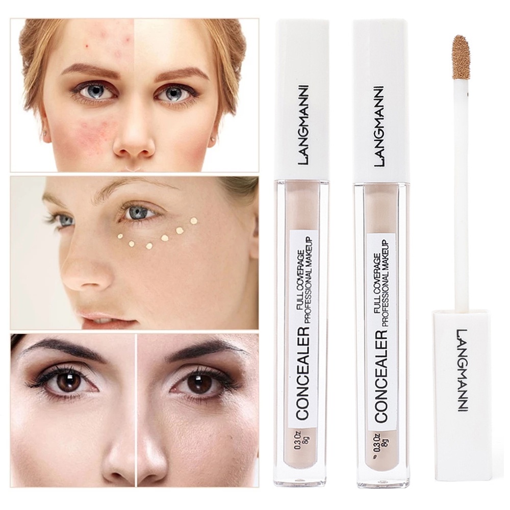 Kem Che Khuyết Điểm Langmanni Kiềm Dầu Lâu Trôi Che Phủ Lỗ Chân Lông