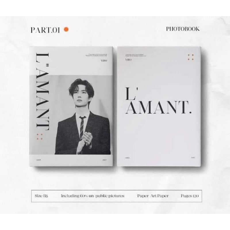 photobook Vương Nhất Bác Wang Yibo L'amant Oneball