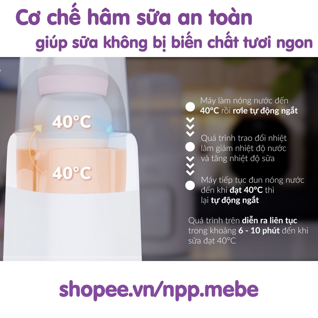 Máy hâm sữa Fatz Baby siêu tốc Mono 7 - hâm sữa, hâm thức ăn, rã đông, và tiệt trùng bình sữa