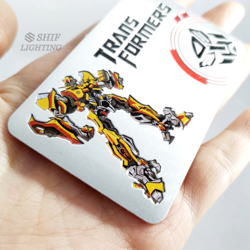 Logo dán xe hơi bằng nhôm biến hình Transformer