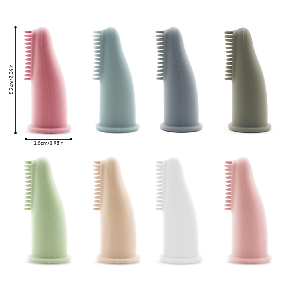 Bàn Chải Đánh Răng Bằng Silicon Mềm Không BPA Cho Bé Sơ Sinh