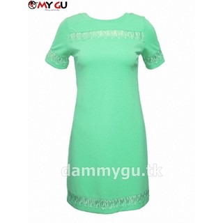 Đầm suông thanh lịch, dịu dàng MY GU D90 - Màu xanh lơ