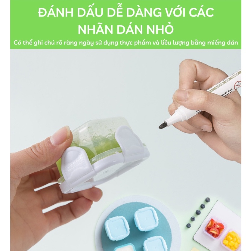 Hộp Bảo Quản Thức Ăn Mini Cho Bé Có Nắp Chống Rò Rỉ 60ml Yoota Baby