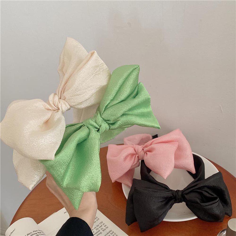 Băng Đô Cài Tóc Bản Rộng Màu Sắc Ngọt Ngào Chống Trượt Thời Trang Cho Nữ