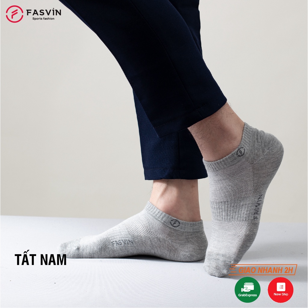 Tất Nam cổ ngắn Fasvin mềm mịn co giãn tốt TN21901.SG