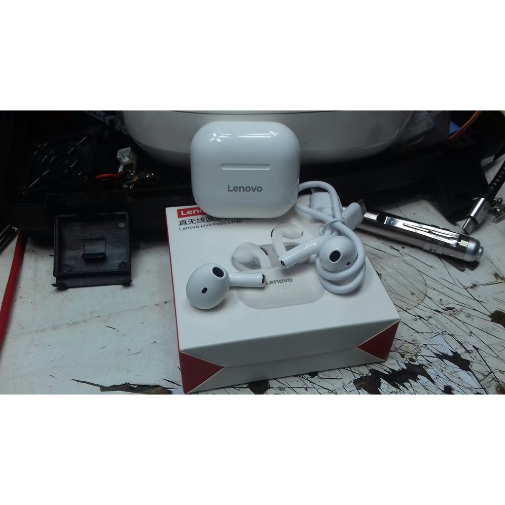Tai Nghe Bluetooth Lenovo LP40 TWS Tai Nghe Không Dây Điều Khiển Cảm Ứng Chống Ồn Chống Nước Hiệu Quả, Bảo Hành 12 Tháng
