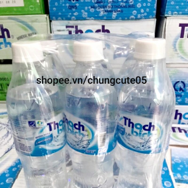 Nước khoáng ngọt có ga Thạch Bích  lốc 6 chai