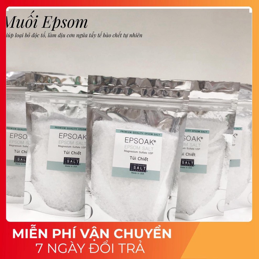 Muối Epsom nhập khẩu từ Mỹ - Best Seller Amazon - Thải độc, Phục hồi da nhiễm co.rti.co.i.d