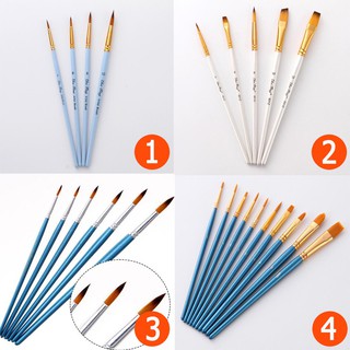 Bộ cọ vẽ chuyên dụng vẽ màu nước sơn dầu màu acrylic - Bút lông vẽ tranh tiện lợi nhiều kích cỡ