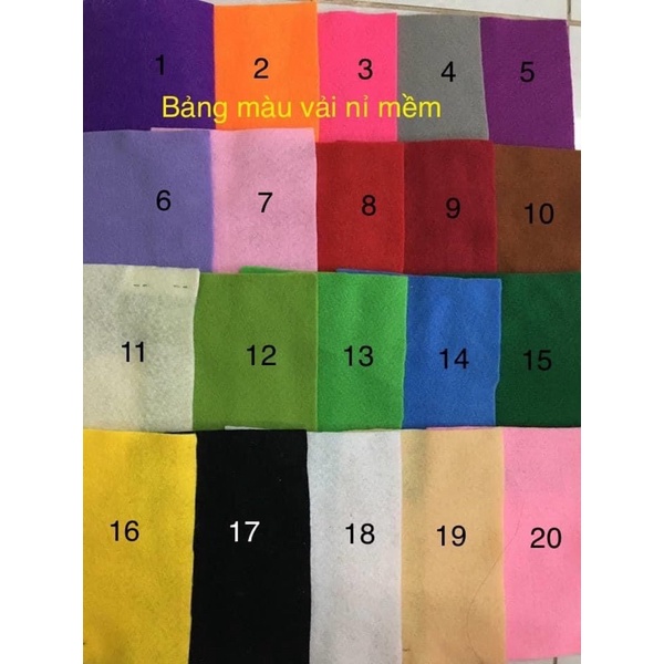 Vải nỉ mềm khổ 90cm x 90cm