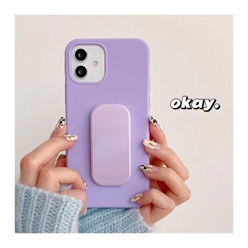 Ốp Điện Thoại Màu Kẹo Có Giá Đỡ Hình Trái Tim 3D Cho Iphone 6 6S 7 8 SE 2020 X XS XR XsMax 11 12 13 Pro 11 12 13 Pro Max