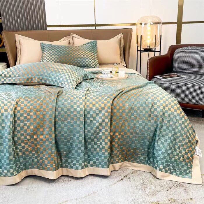 Bộ chăn ga gối lụa thái nhập khẩu cao cấp, chất liệu lụa thái thoáng khí mềm mịn, miễn phí bo chun theo yêu cầu SHOP MH2