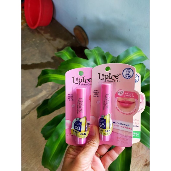 Son dưỡng môi có màu tự nhiên Lipce Sheer Color: hương dâu nồng nàn, táo ngọt lịm, chanh thư giãn