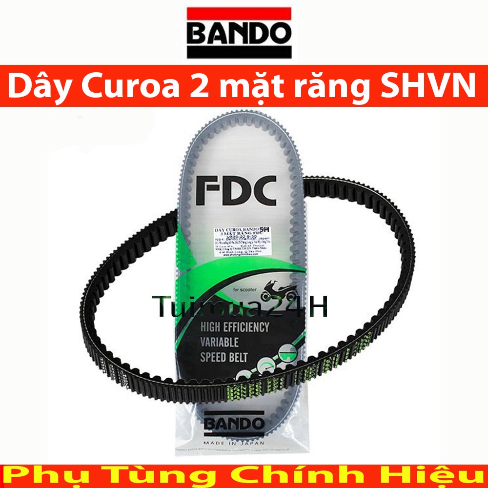 Dây curoa Bando FDC 2 mặt răng SH125/SH150 2020 - Made in Japan