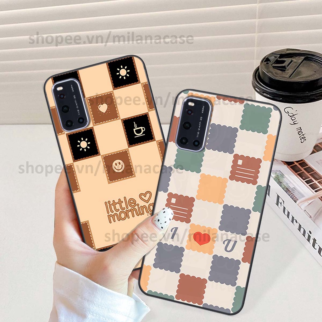 Ốp Vivo V19 caro họa tiết nhiều màu sắc siêu đẹp thời trang cá tính