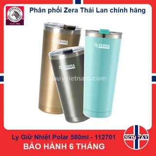 [ZEBRA] LY GIỮ NHIỆT POLAR INOX SUS304, DUNG TÍCH 580ML - 112701 KÈM TÚI VẢI CÓ QUAI ĐEO