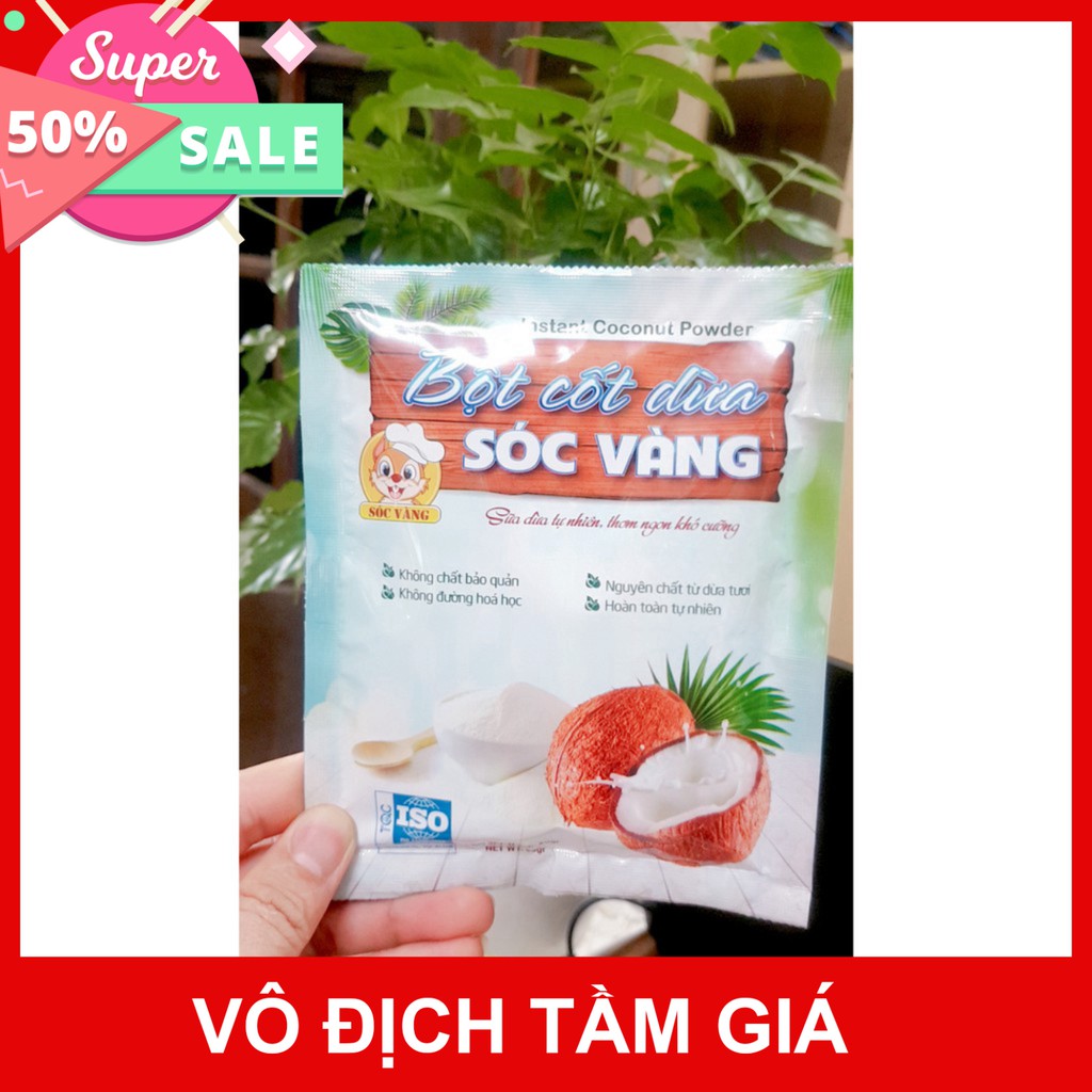 Bột cốt dừa SÓC VÀNG 50g | BigBuy360 - bigbuy360.vn