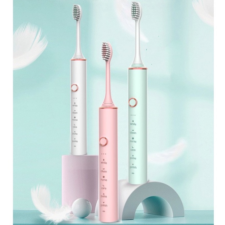 Bàn chải điện sóng âm SONIC N101  phiên bản trải nghiệm cảm giác mới, 15 chế độ rung Hàng Chính Hãng