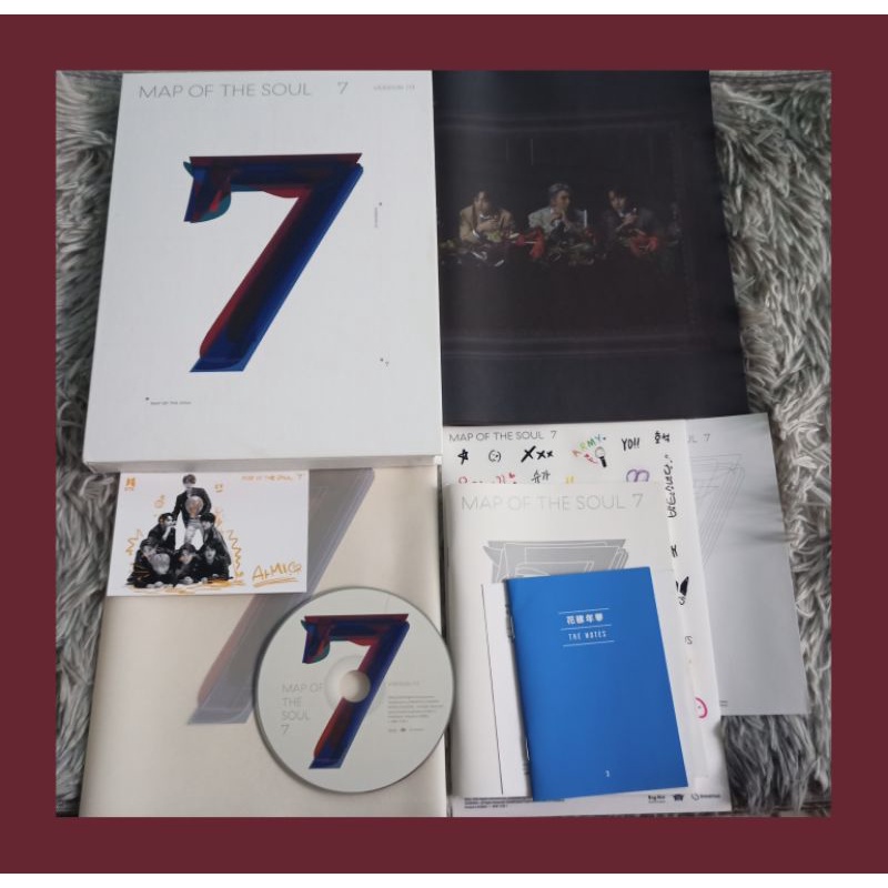 BTS ALBUM MAP OF THE SOUL 7 KHÔNG ĐỒ RANDOM bộ ảnh trang trí dạng hộp lưu niệm
