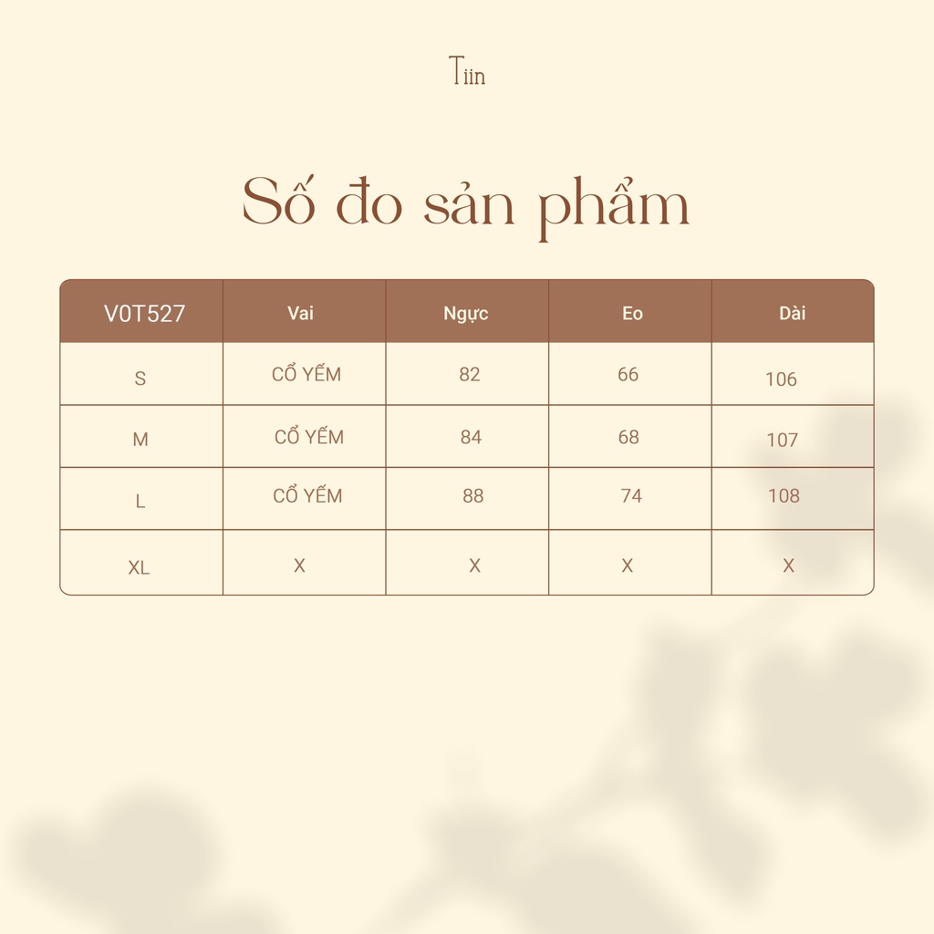 Váy dây cổ yếm khuyên xoè tầng TIINSTORE V0D527
